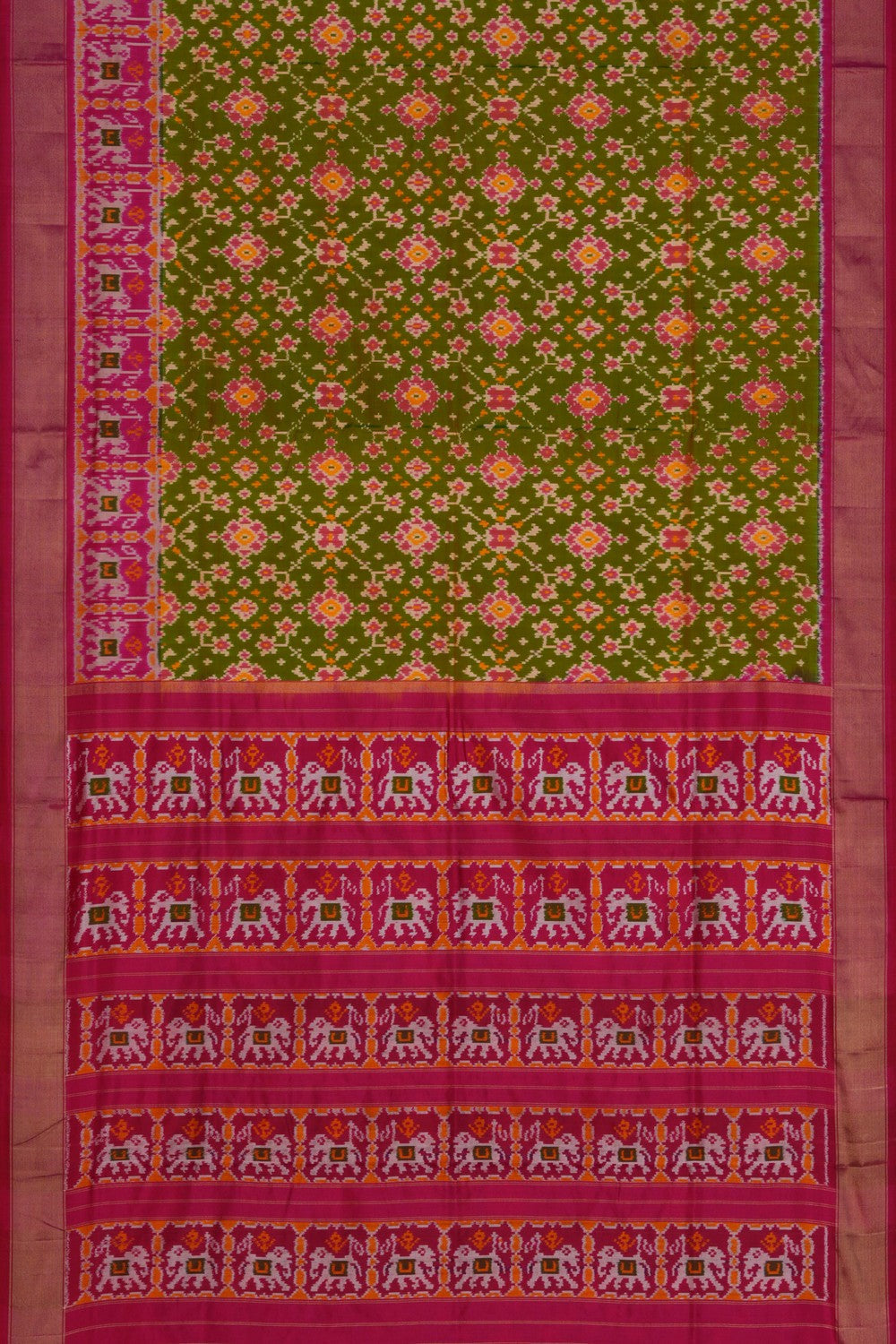 Image of Pochampally Ikat Silk Saree
