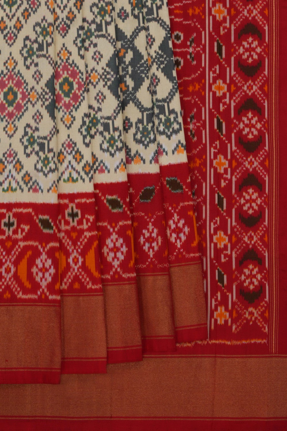 Image of Pochampally Ikat Silk Saree