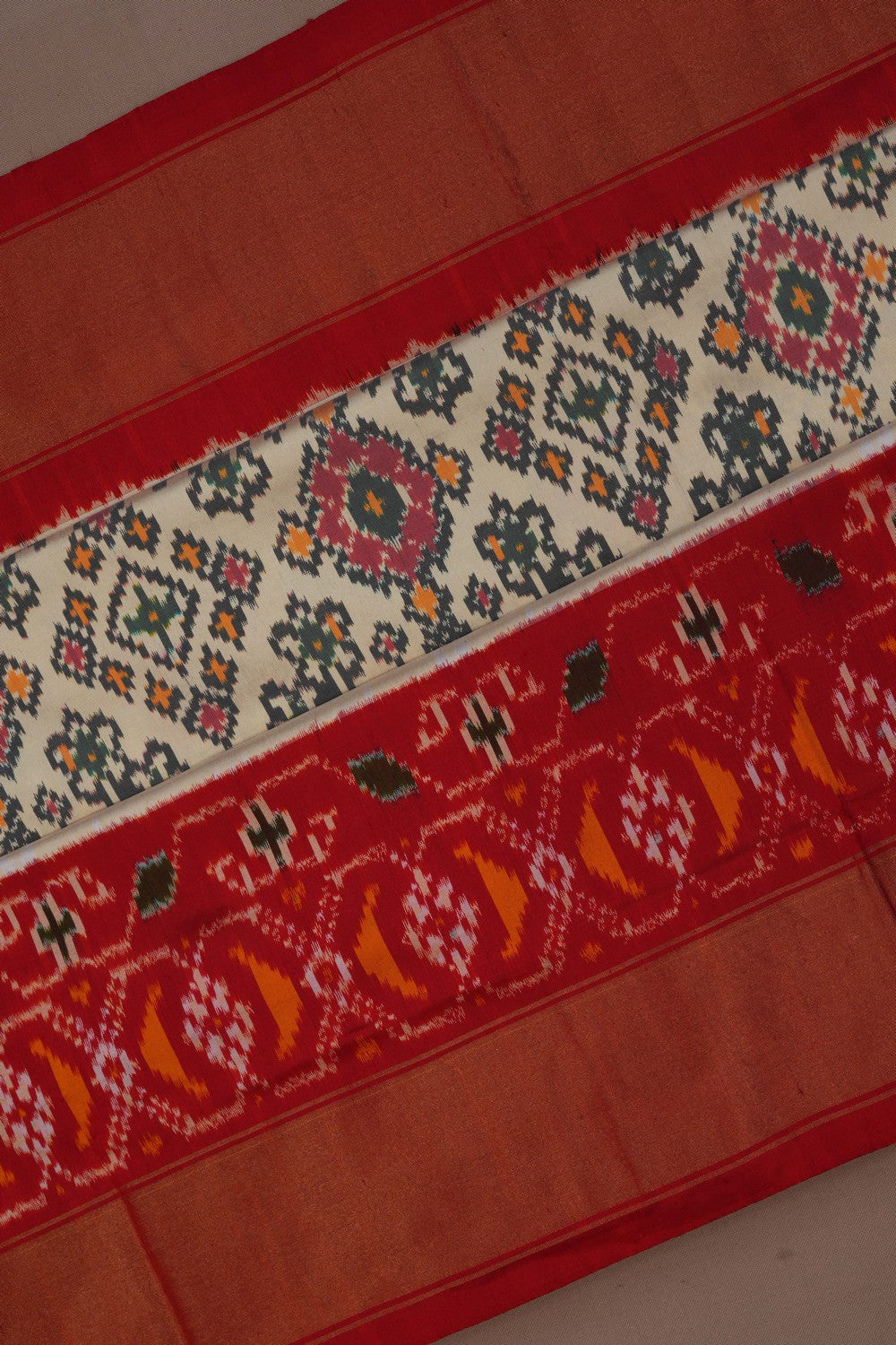 Image of Pochampally Ikat Silk Saree