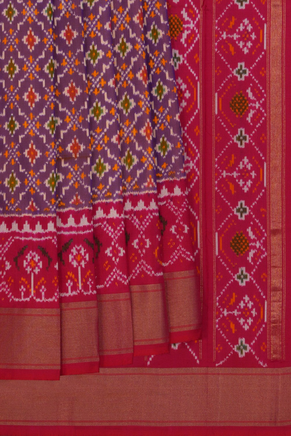 Image of Pochampally Ikat Silk Saree