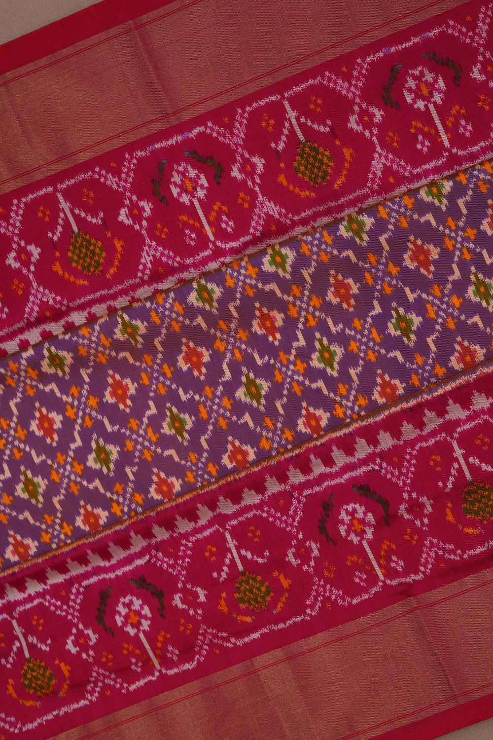 Image of Pochampally Ikat Silk Saree