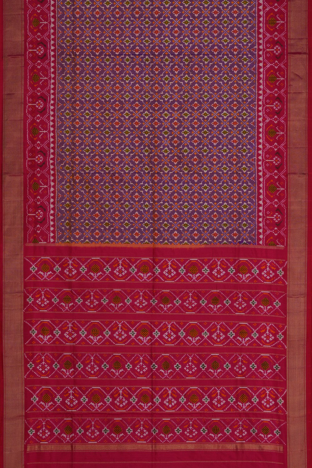 Image of Pochampally Ikat Silk Saree