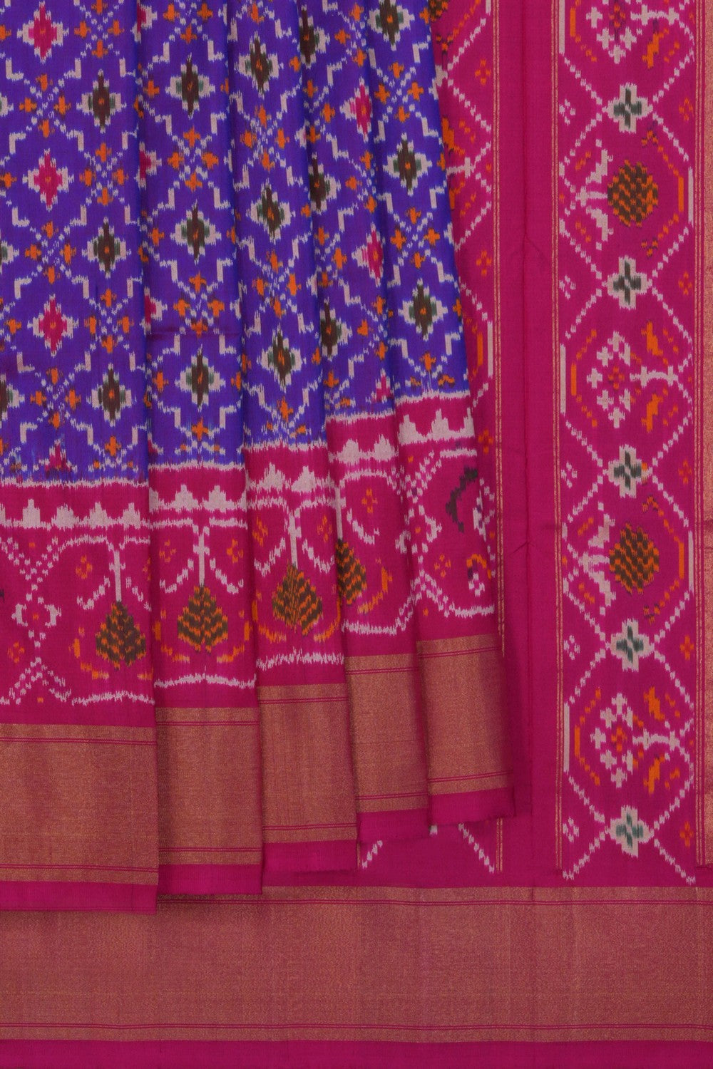 Image of Pochampally Ikat Silk Saree