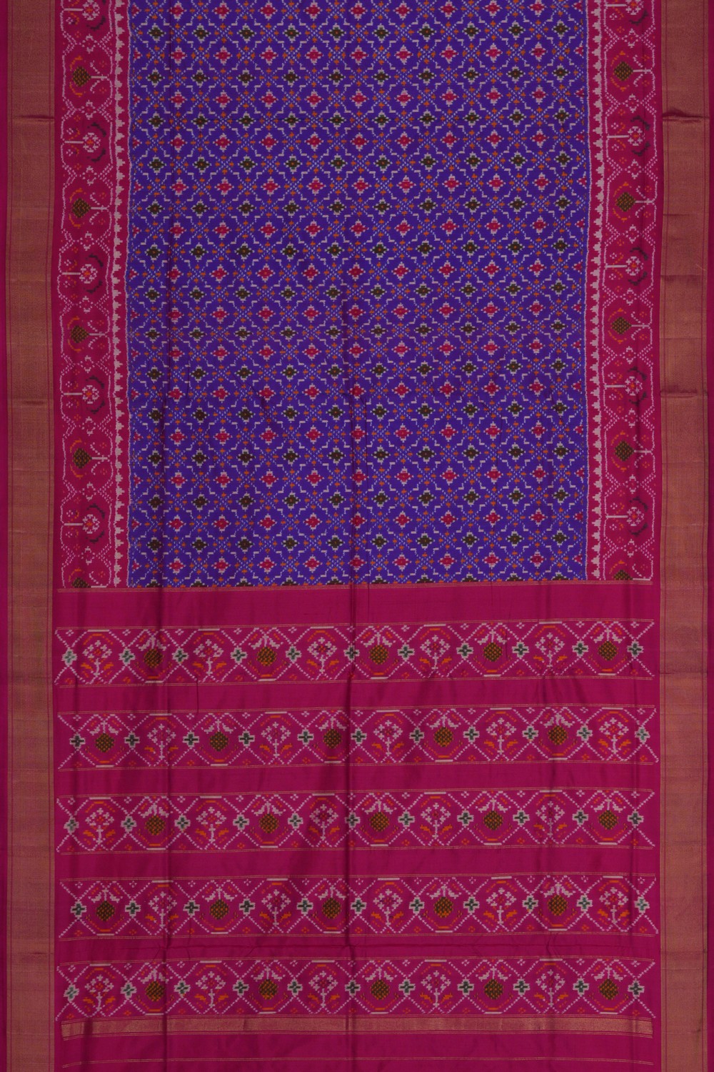 Image of Pochampally Ikat Silk Saree