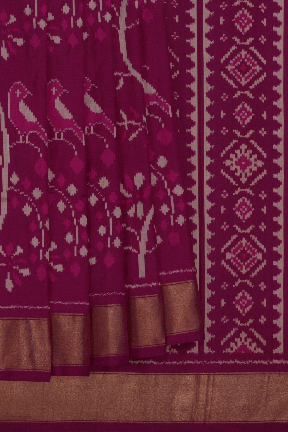 Image of Pochampally Ikat Silk Saree