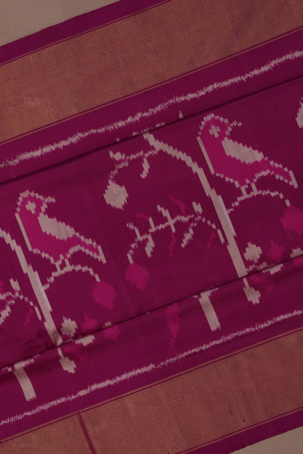 Image of Pochampally Ikat Silk Saree