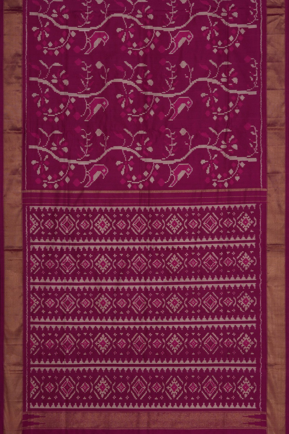 Image of Pochampally Ikat Silk Saree
