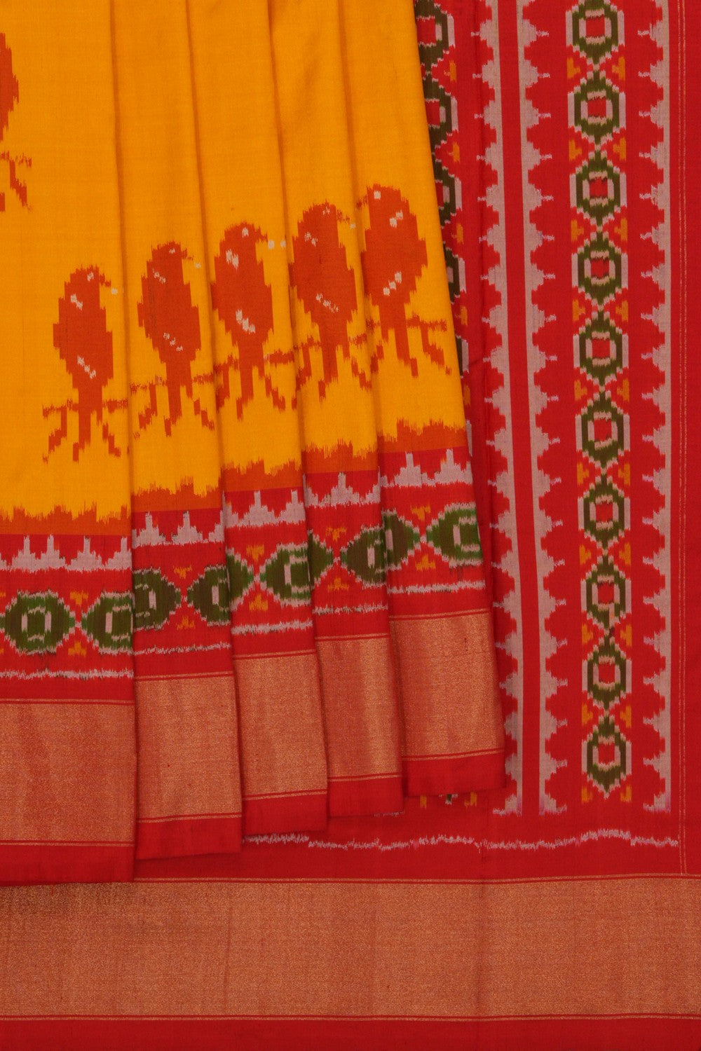 Image of Pochampally Ikat Silk Saree