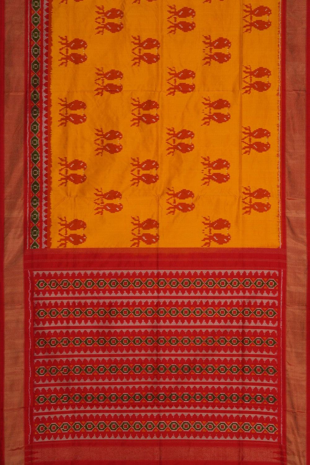 Image of Pochampally Ikat Silk Saree