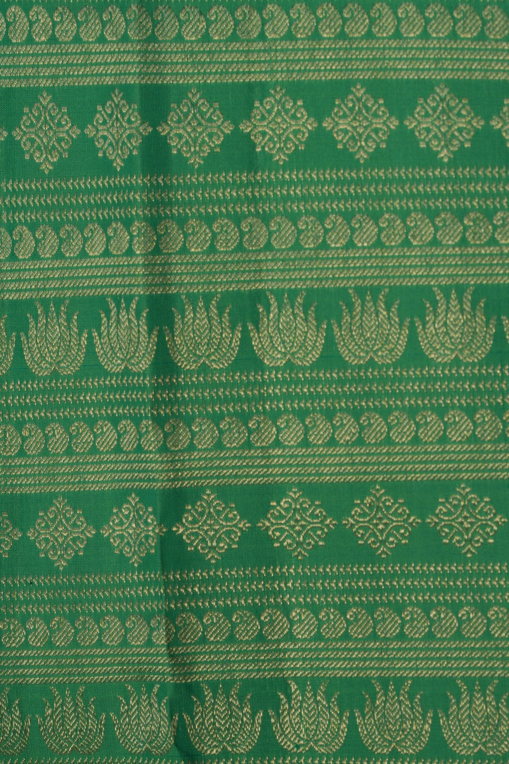 Kanchipattu Brocade Green Saree