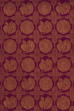 Image of Kanchipattu Brocade Purple Saree
