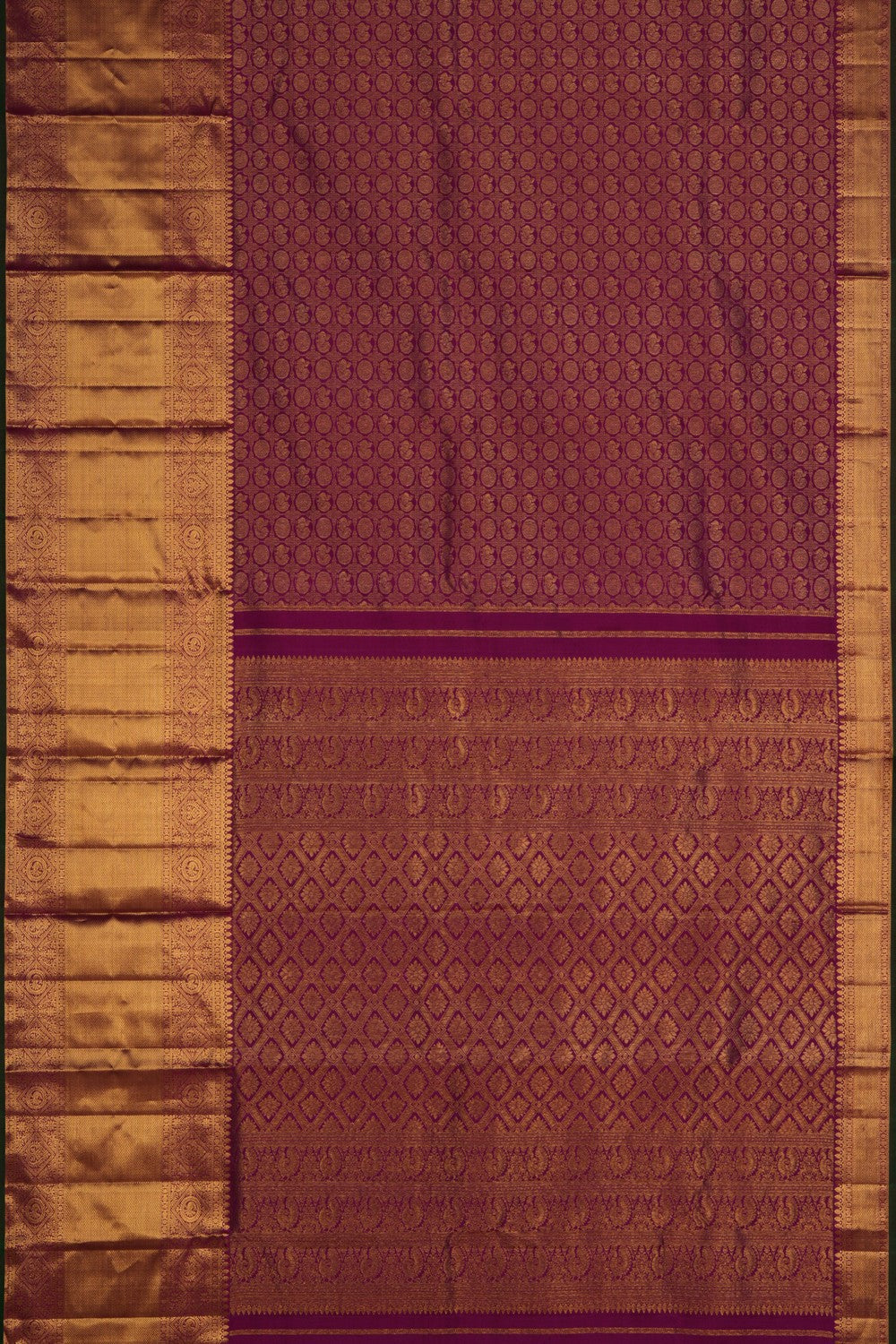 Kanchipattu Brocade Purple Saree