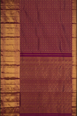 Image of Kanchipattu Brocade Purple Saree