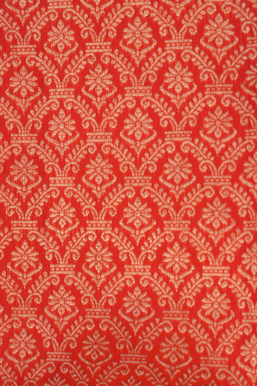 Kanchipattu Brocade Orange Saree