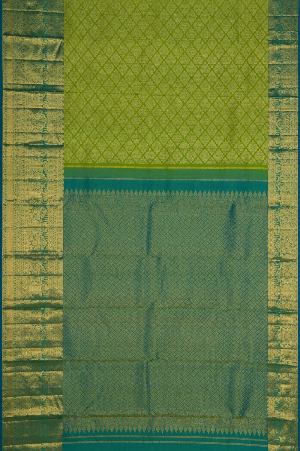 Image of Kanchipattu Brocade Green Saree