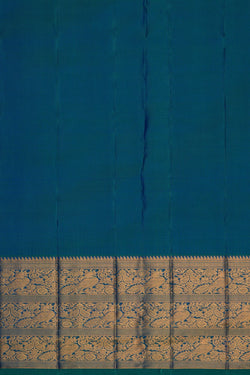 Image of Kanchipattu Brocade Blue Saree