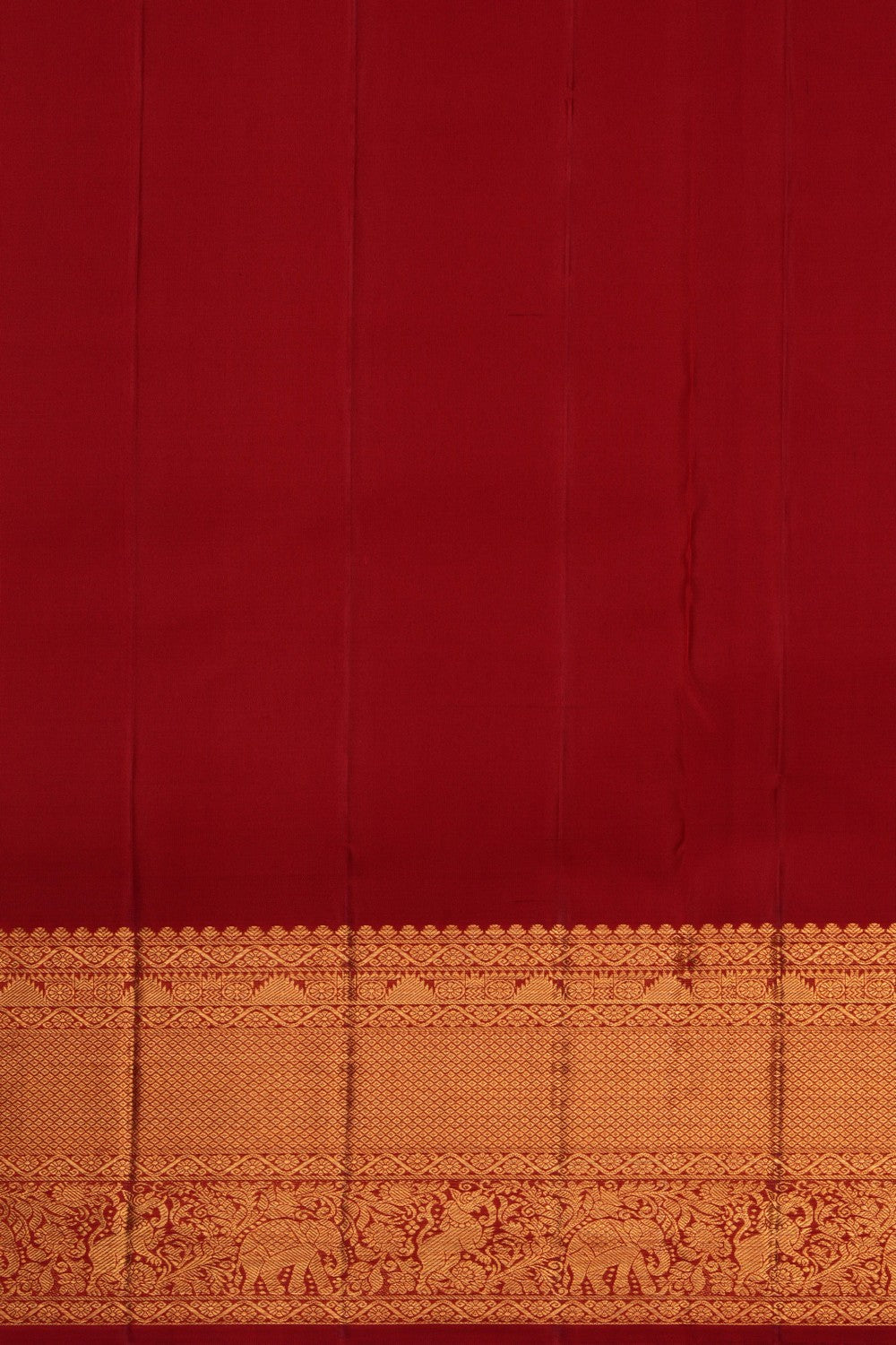 Kanchipattu Brocade Red Saree