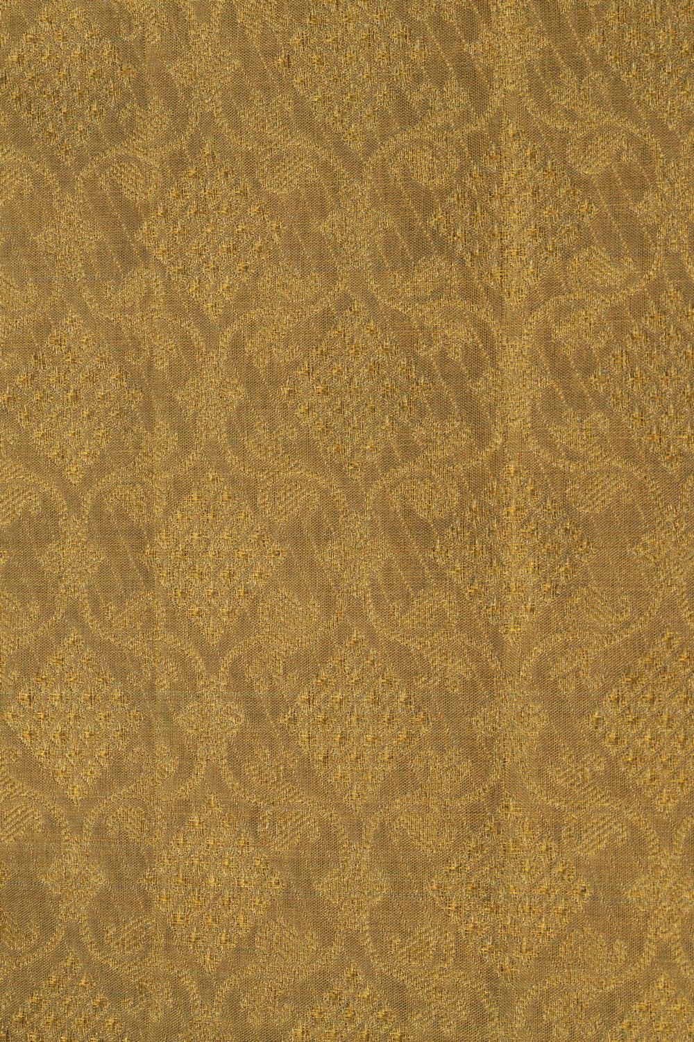 Image of Kanchipattu Pavada Gold Unstitched Set