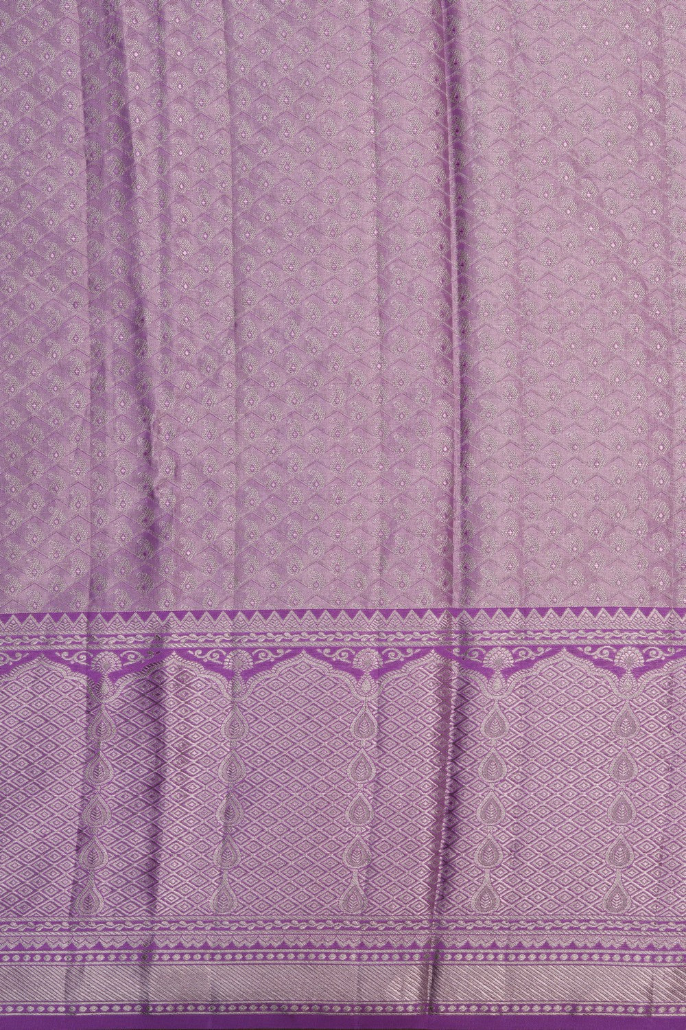 Image of Kanchipattu Pavada Ice Blue Unstitched Set