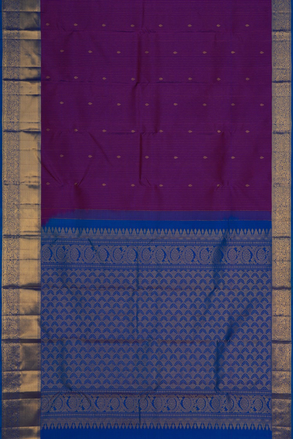 South Silk Magenta Pink Saree