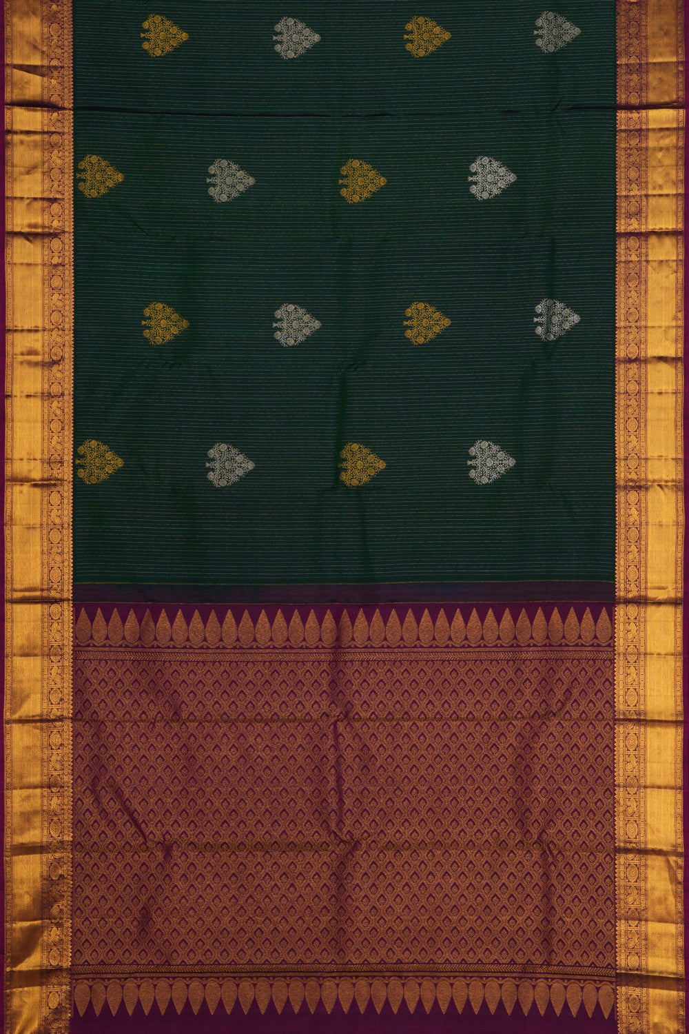 South Silk Green Saree