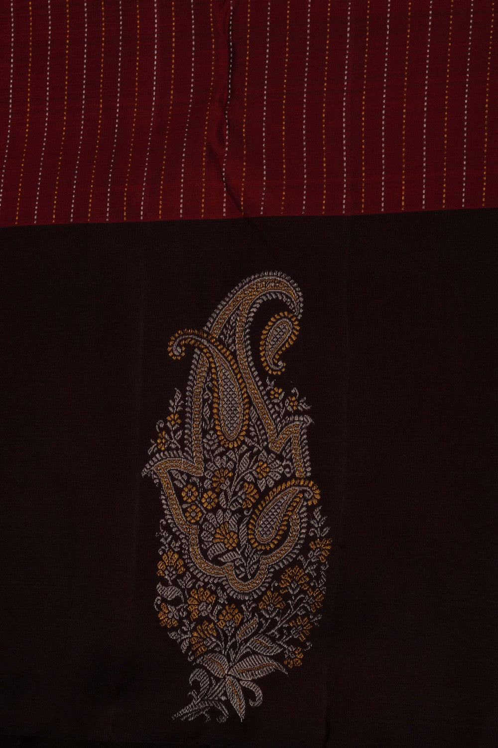 South Silk Brick Red Saree