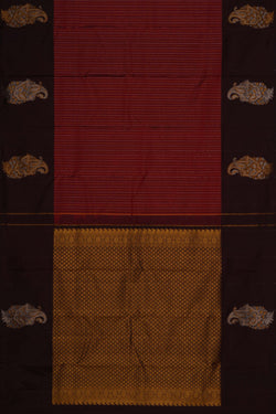 Image of South Silk Brick Red Saree