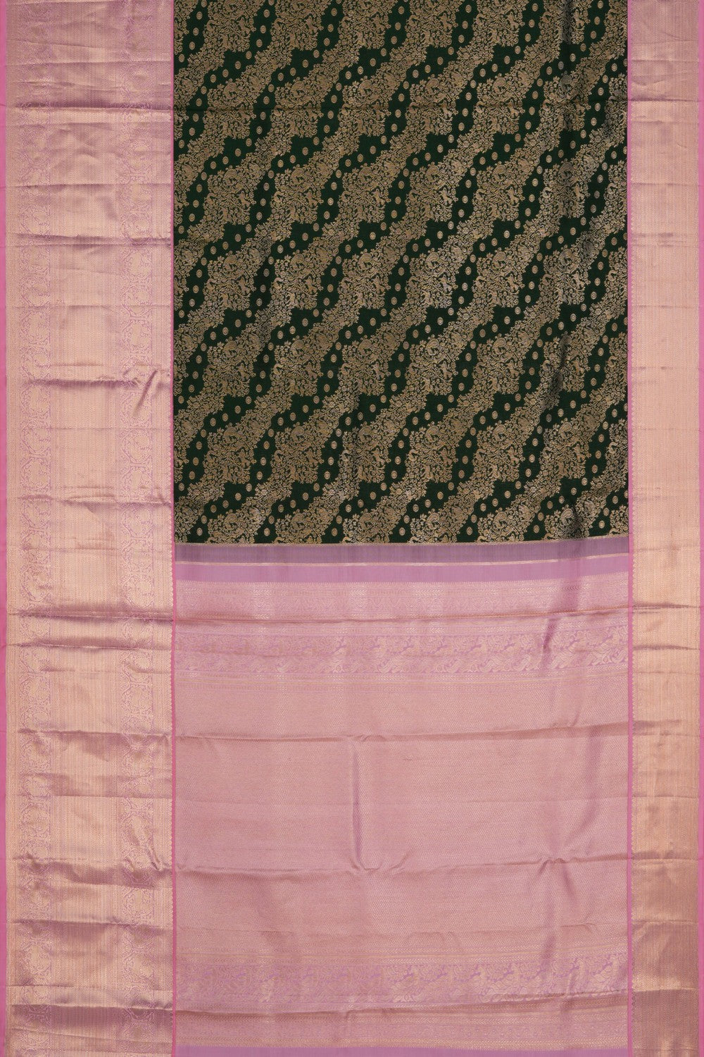 Image of Kanchipattu Brocade Green Saree