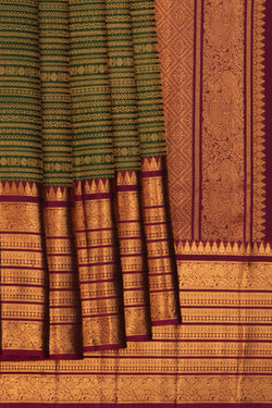 Image of Kanchipattu Brocade Green Saree