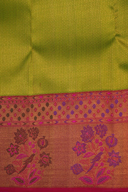 Image of Kanchipattu Brocade Green Saree