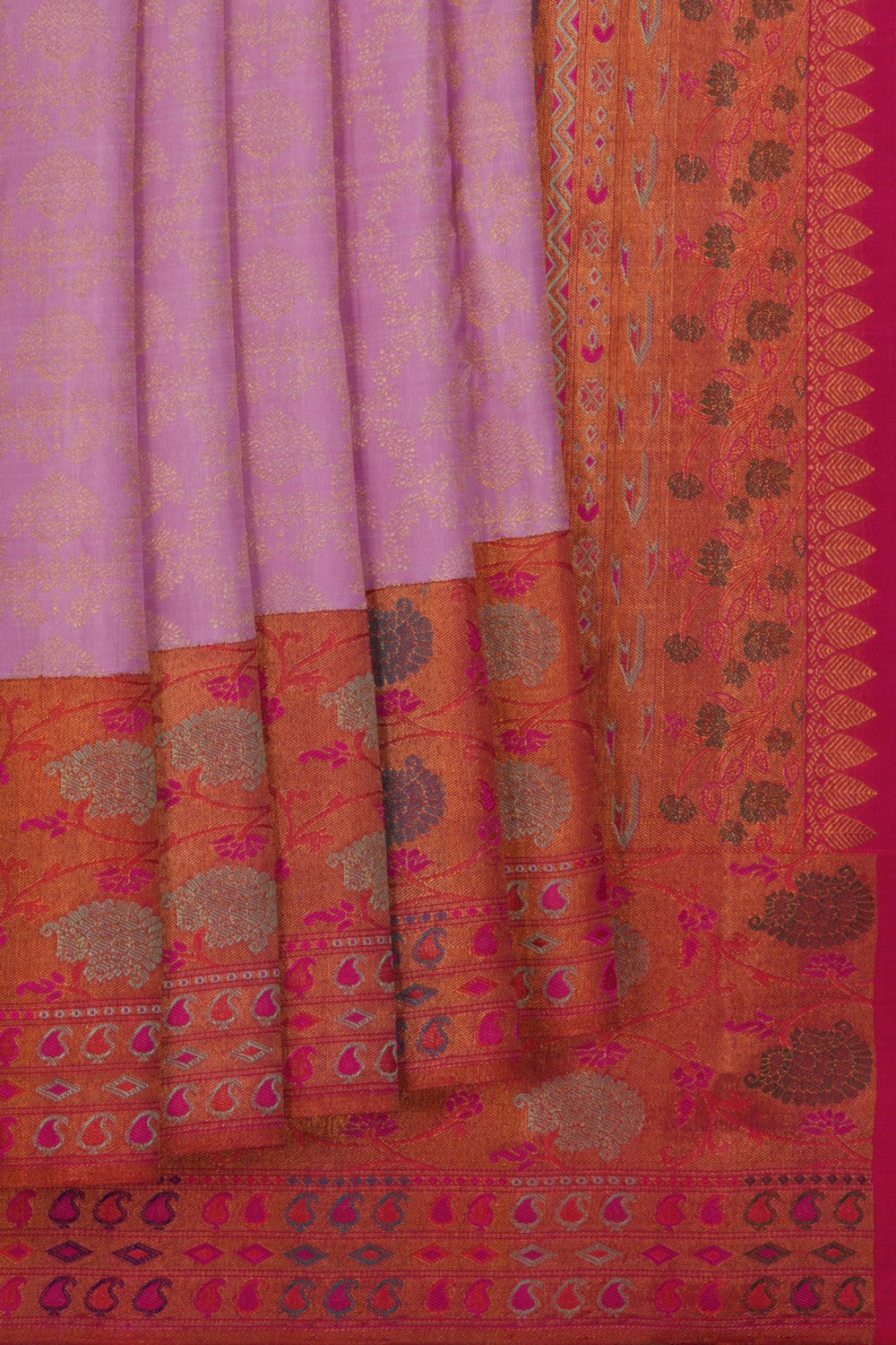 Image of Kanchipattu Brocade Lavender Purple Saree
