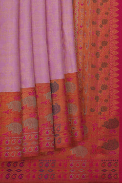 Image of Kanchipattu Brocade Lavender Purple Saree