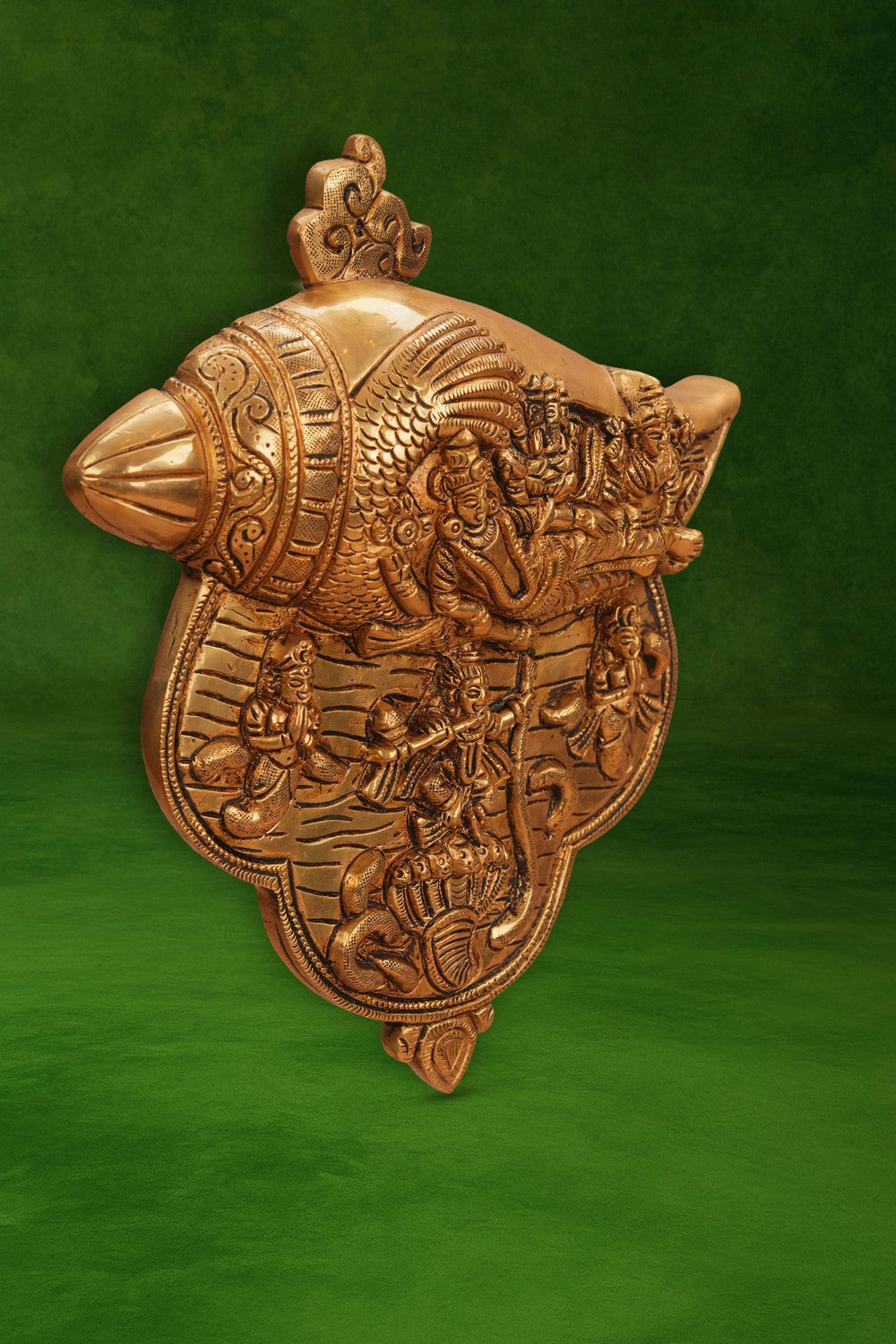 Image of Brass Shankh Vishnu Lakshmi Couch