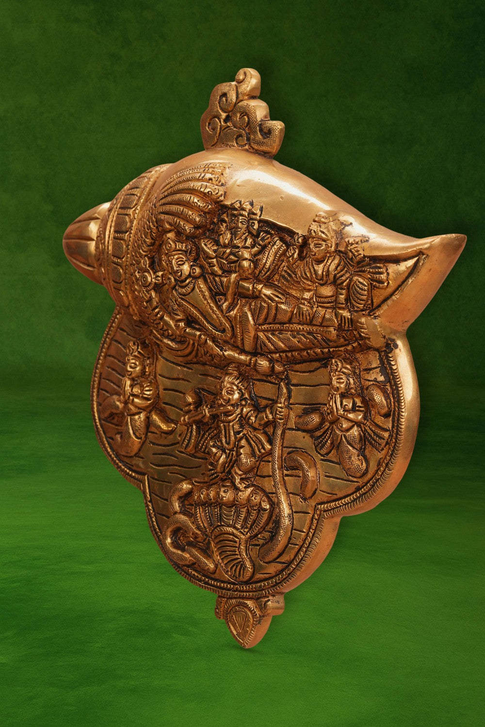 Image of Brass Shankh Vishnu Lakshmi Couch