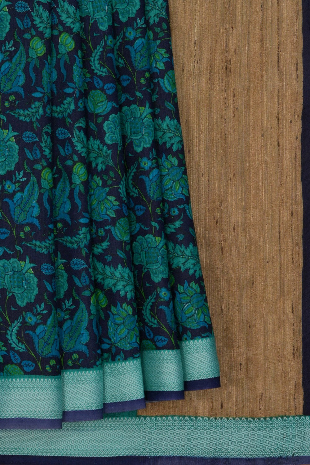 Tussar Silk Floral Printed Saree