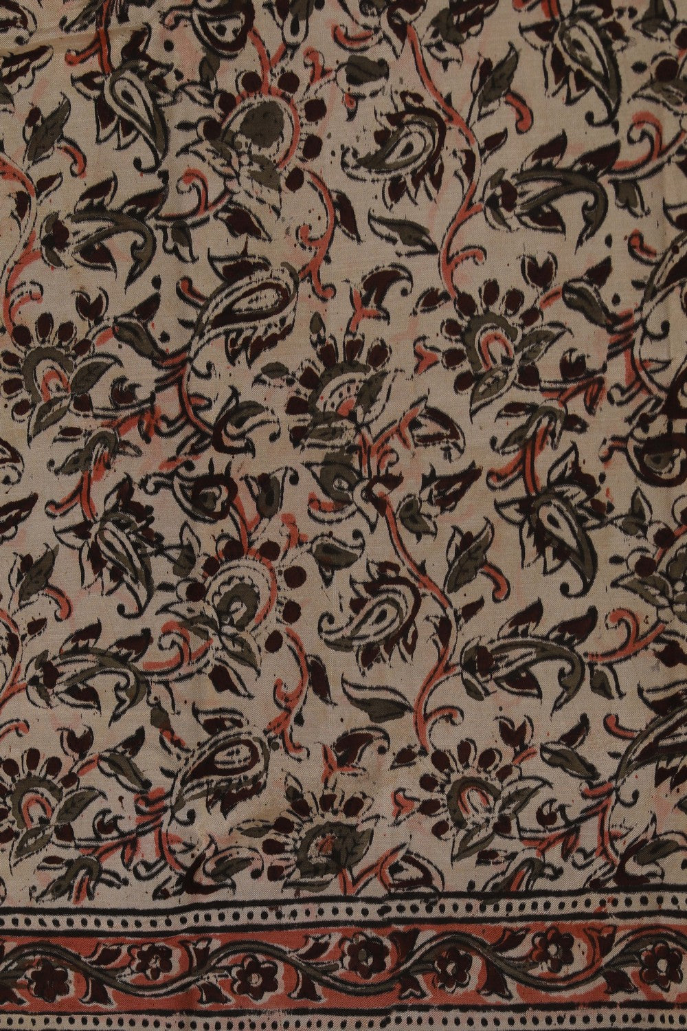 Image of Mangalgiri Ikat Silk Beige Saree