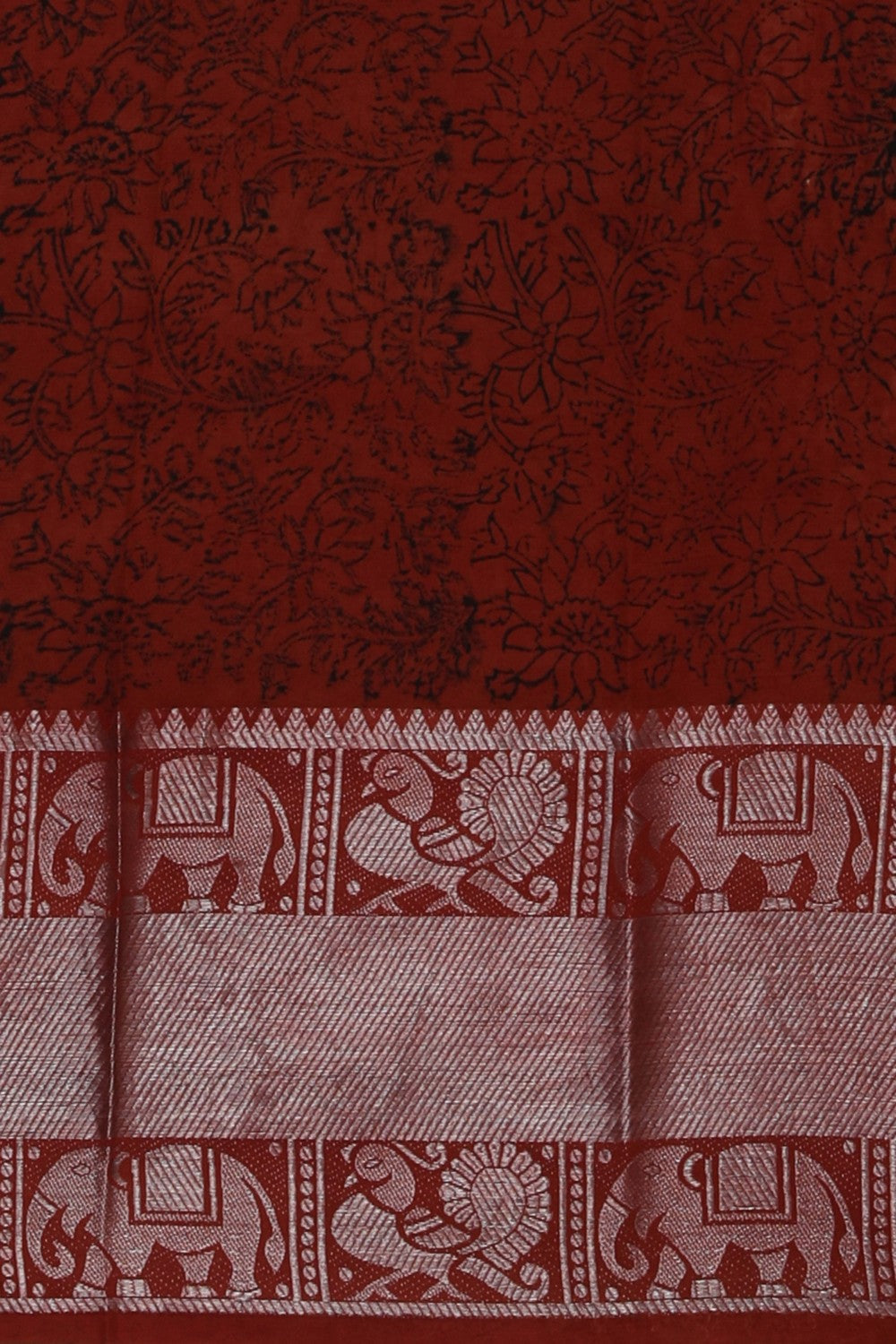 Image of Mangalgiri Ikat Silk Beige Saree