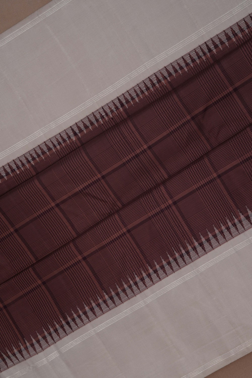 Arani Silk Brown Saree