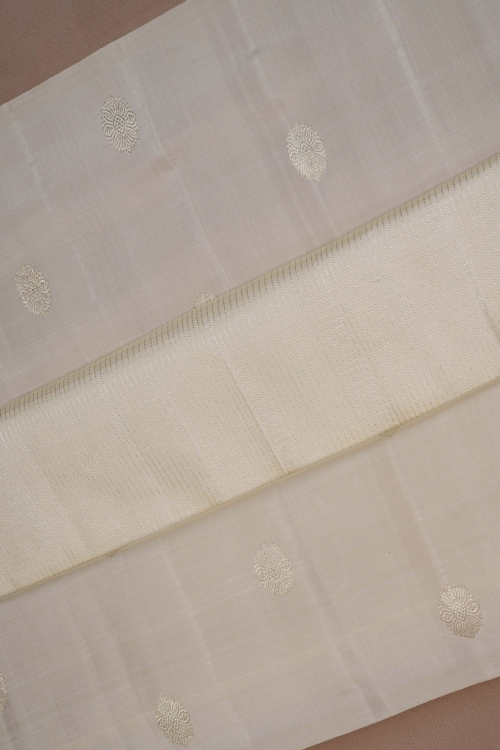 Image of Arani Silk Off White Saree
