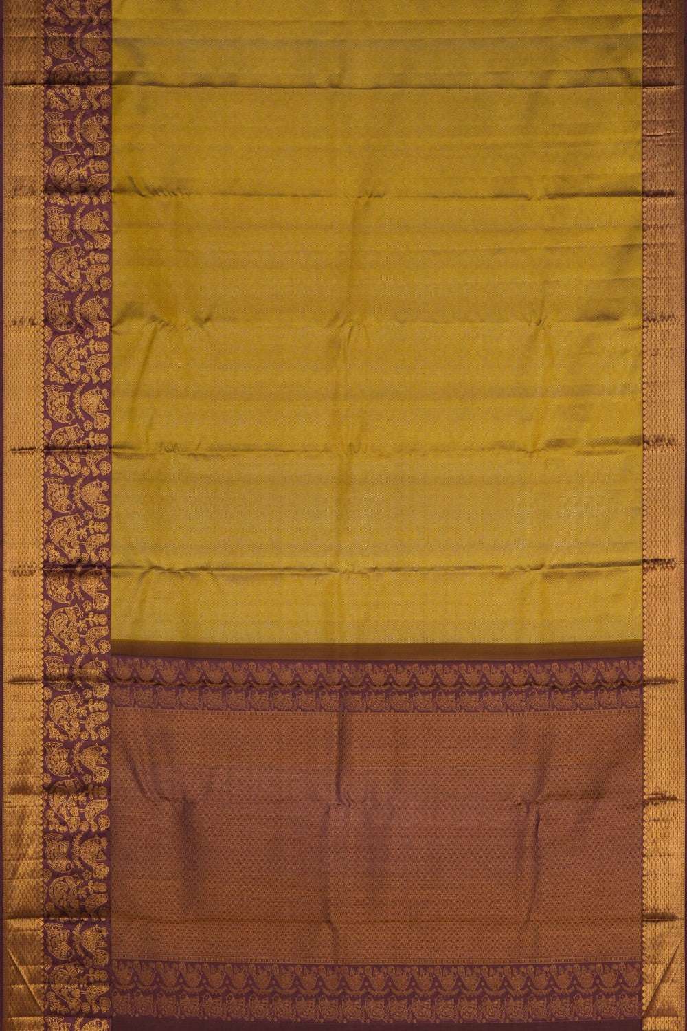 Image of Arani Tissue Silk Spring Green Saree