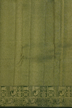 Image of Arani Tissue Silk Vibrant Green Saree