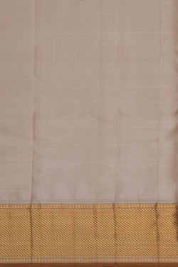 Image of Arani Brocade Silk Off-White Saree