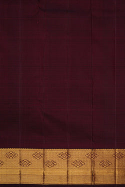 Image of Kanchipuram Silk Brocade Green Saree