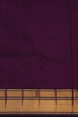 Image of Arani Silk Brocade Violet Saree