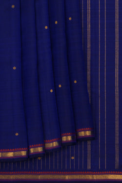 Image of Arani Silk Indigo Blue Saree