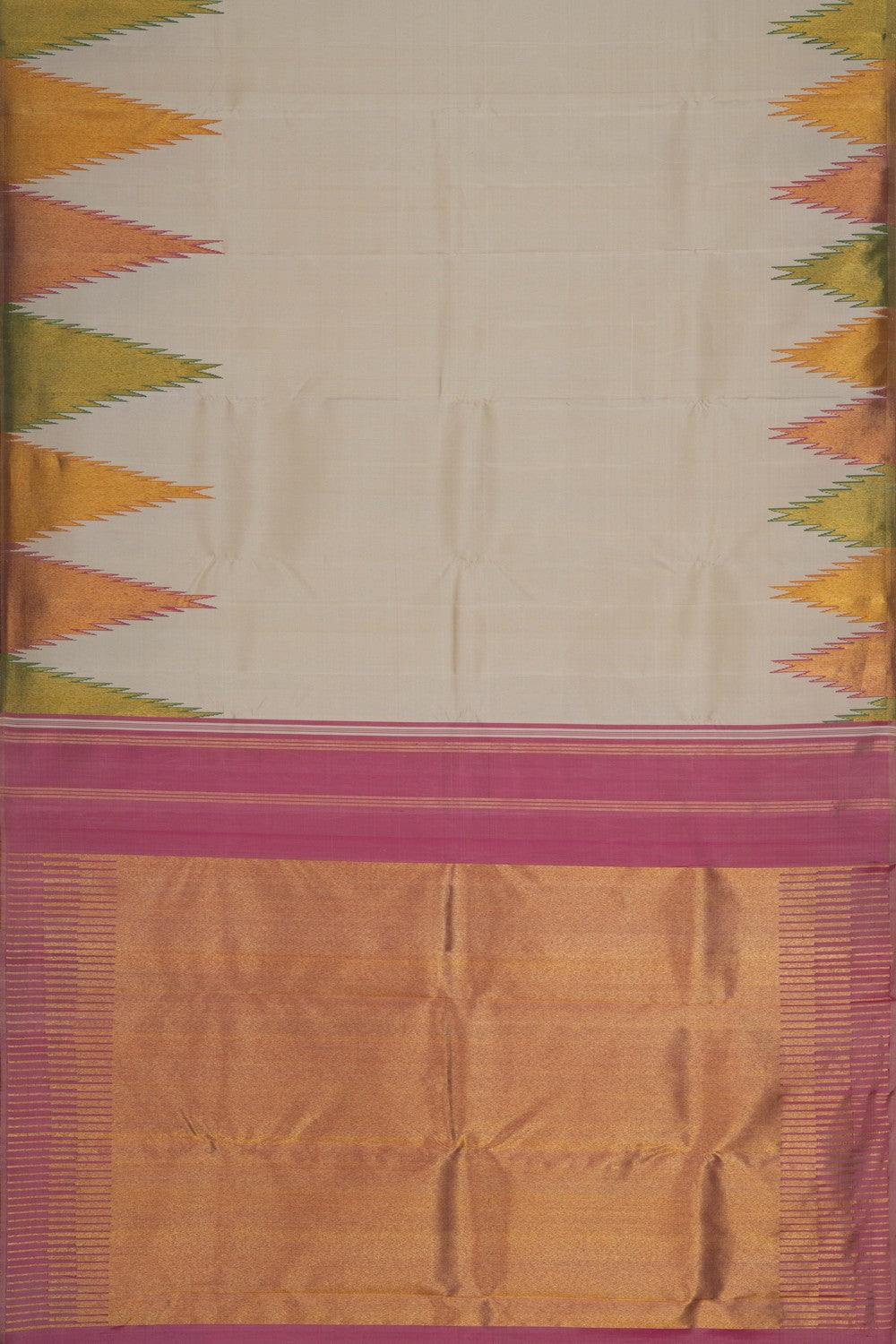 Arani Silk Off White Saree
