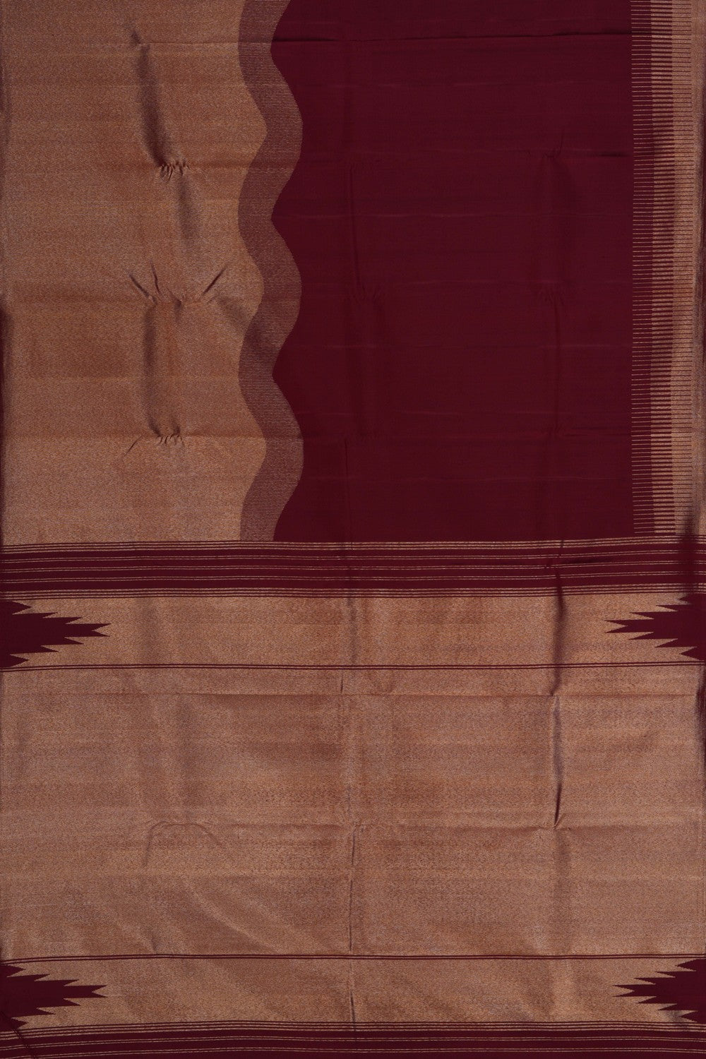 Image of Arani Silk Maroon Saree