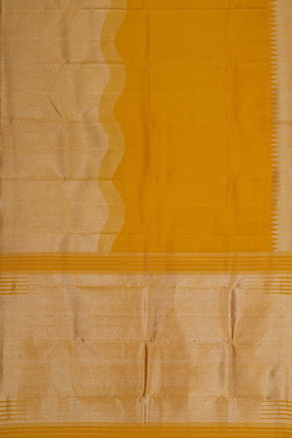 Image of Arani Silk Yellow Saree