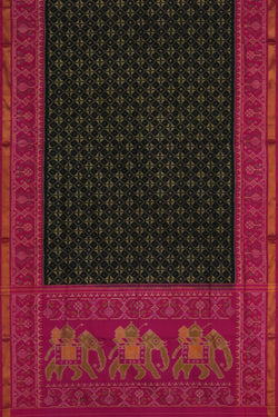 Image of Rajkot Silk Black Saree
