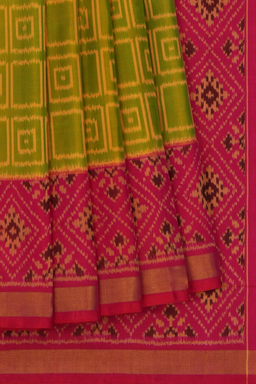 Image of Rajkot Silk Green Saree
